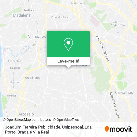 Joaquim Ferreira-Publicidade, Unipessoal, Lda mapa