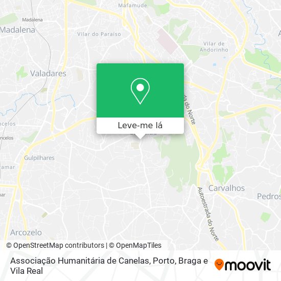 Associação Humanitária de Canelas mapa