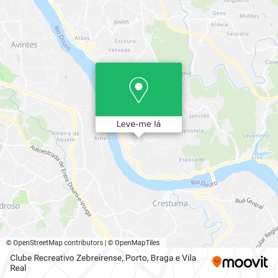 Clube Recreativo Zebreirense mapa