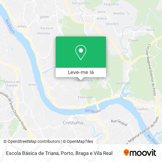 Escola Básica de Triana mapa