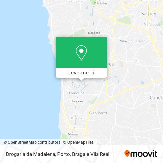 Drogaria da Madalena mapa