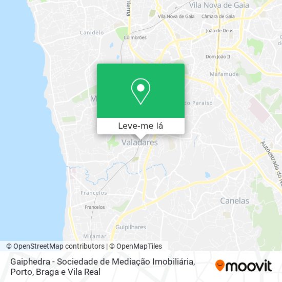 Gaiphedra - Sociedade de Mediação Imobiliária mapa