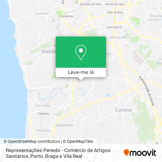 Representações Penedo - Comércio de Artigos Sanitários mapa