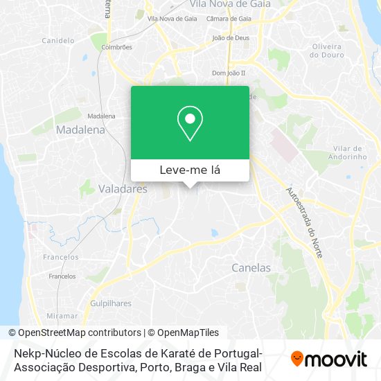 Nekp-Núcleo de Escolas de Karaté de Portugal-Associação Desportiva mapa