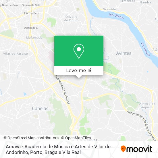 Amava - Academia de Música e Artes de Vilar de Andorinho mapa