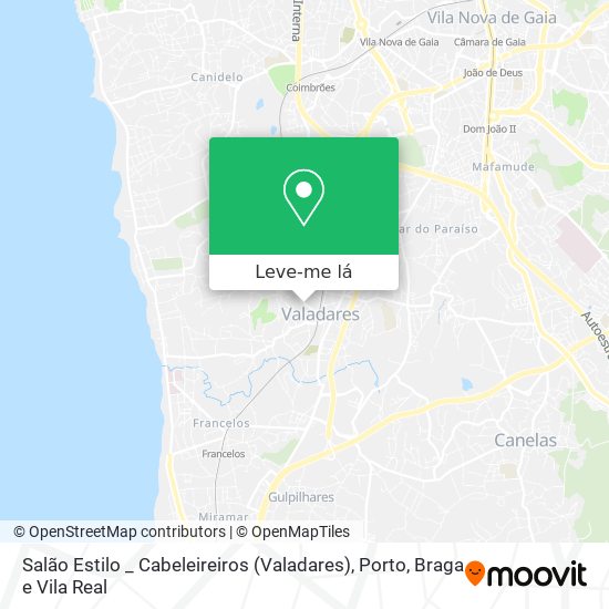 Salão Estilo _ Cabeleireiros (Valadares) mapa