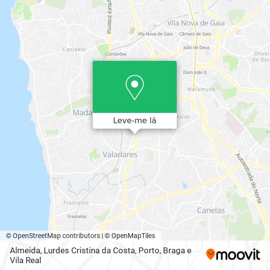 Almeida, Lurdes Cristina da Costa mapa