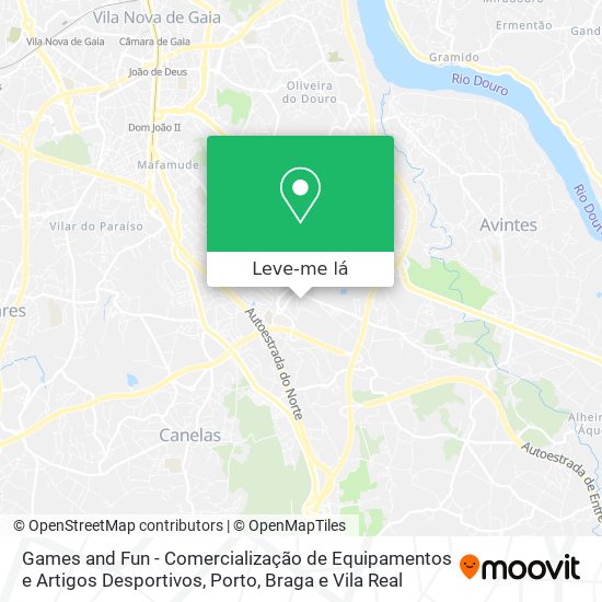 Games and Fun - Comercialização de Equipamentos e Artigos Desportivos mapa