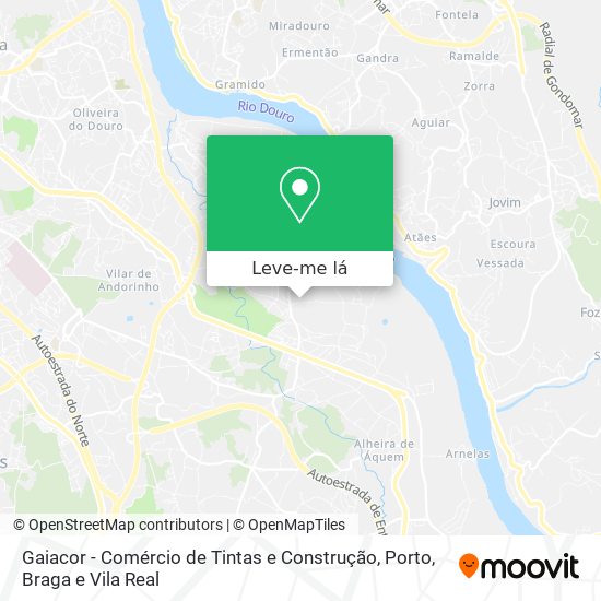 Gaiacor - Comércio de Tintas e Construção mapa