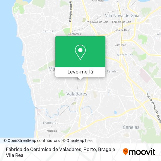 Fábrica de Cerámica de Valadares mapa