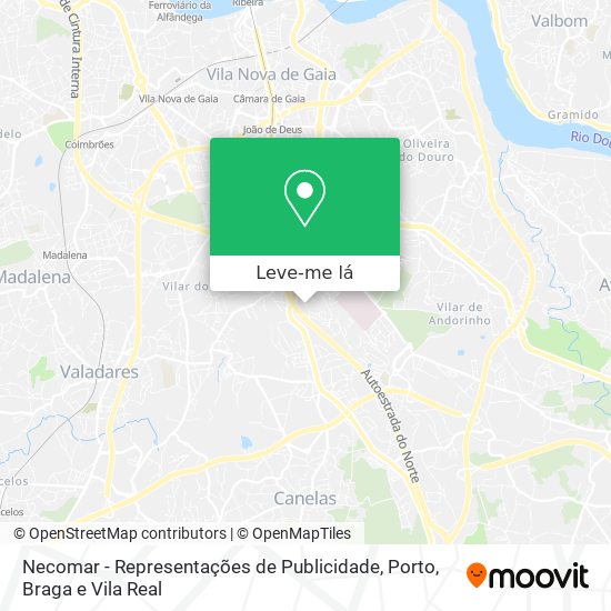 Necomar - Representações de Publicidade mapa