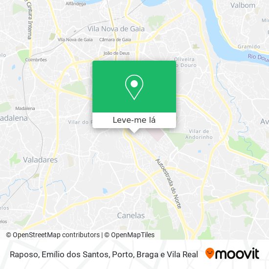 Raposo, Emílio dos Santos mapa