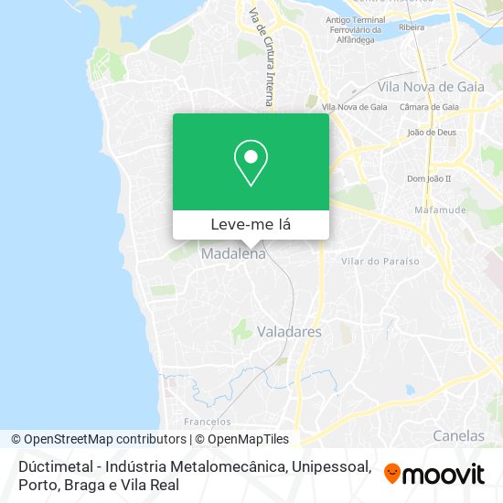 Dúctimetal - Indústria Metalomecânica, Unipessoal mapa