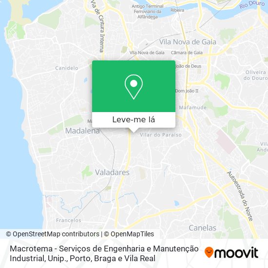 Macrotema - Serviços de Engenharia e Manutenção Industrial, Unip. mapa