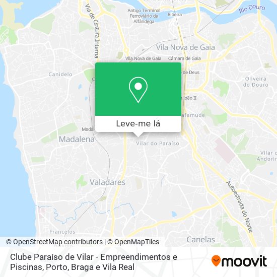 Clube Paraíso de Vilar - Empreendimentos e Piscinas mapa