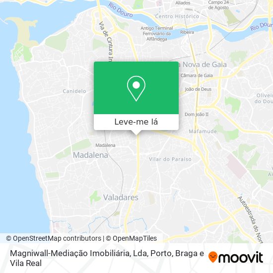 Magniwall-Mediação Imobiliária, Lda mapa