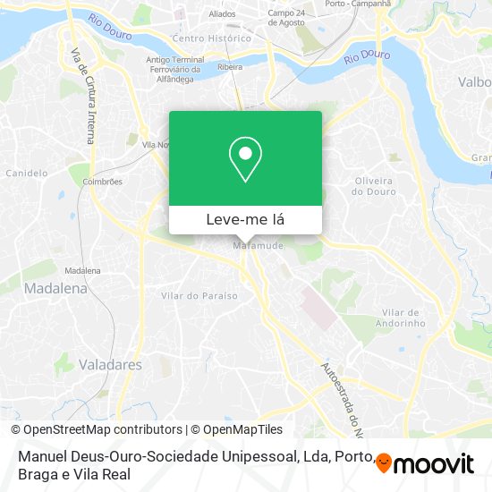Manuel Deus-Ouro-Sociedade Unipessoal, Lda mapa
