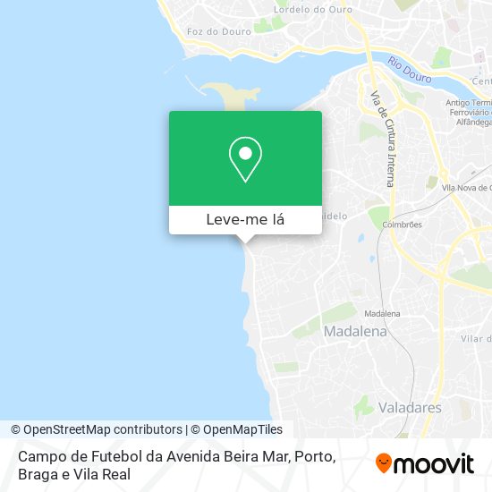 Campo de Futebol da Avenida Beira Mar mapa