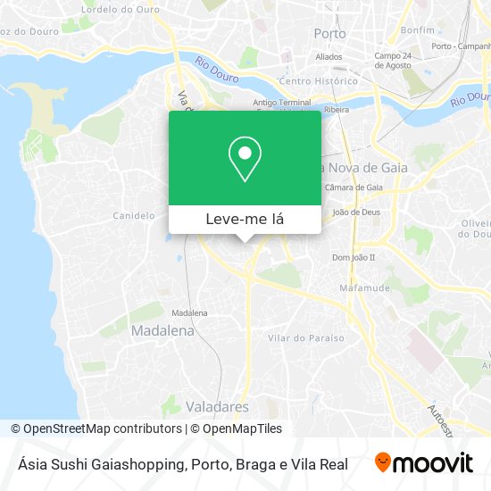 Ásia Sushi Gaiashopping mapa