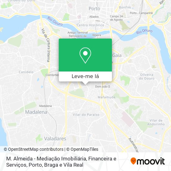 M. Almeida - Mediação Imobiliária, Financeira e Serviços mapa
