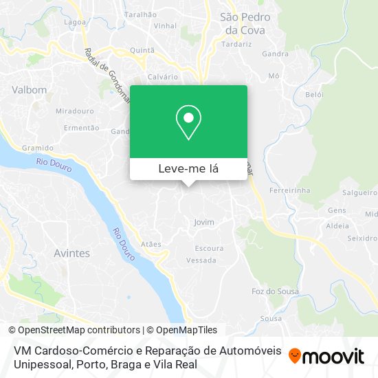 VM Cardoso-Comércio e Reparação de Automóveis Unipessoal mapa