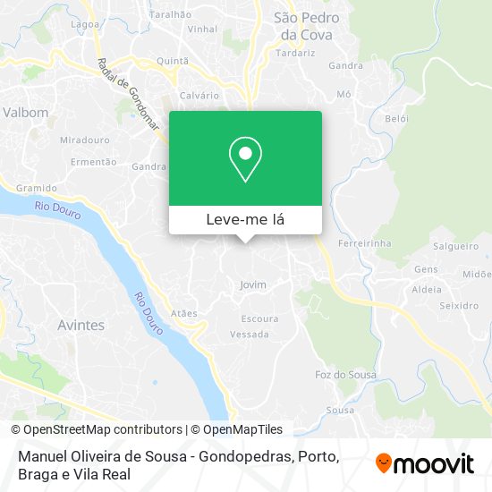Manuel Oliveira de Sousa - Gondopedras mapa