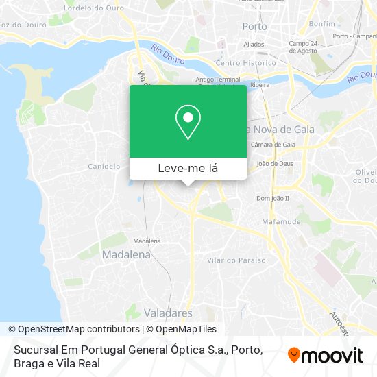 Sucursal Em Portugal General Óptica S.a. mapa