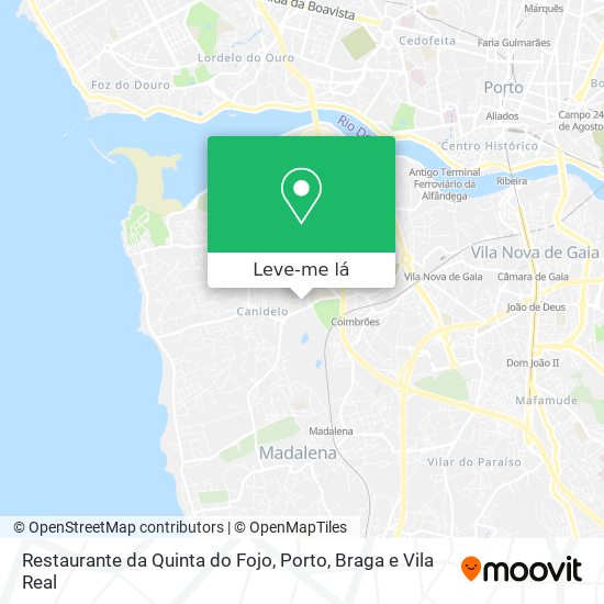 Restaurante da Quinta do Fojo mapa