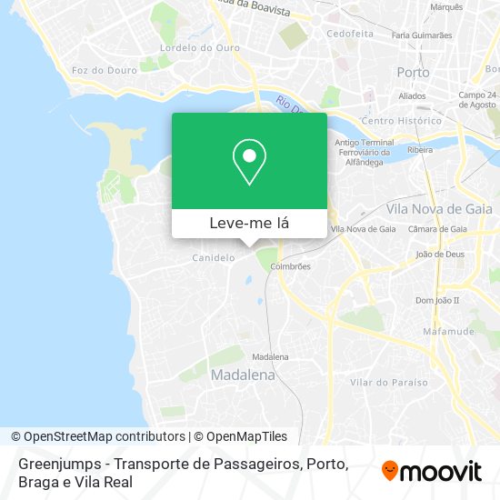 Greenjumps - Transporte de Passageiros mapa