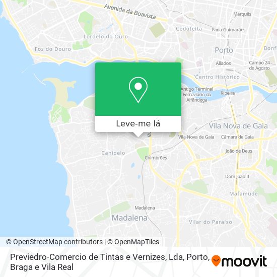 Previedro-Comercio de Tintas e Vernizes, Lda mapa