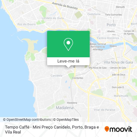Tempo Caffé - Mini Preço Canidelo mapa