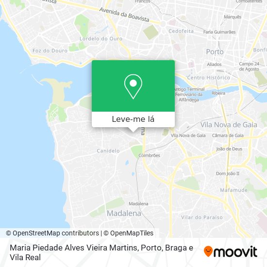 Maria Piedade Alves Vieira Martins mapa