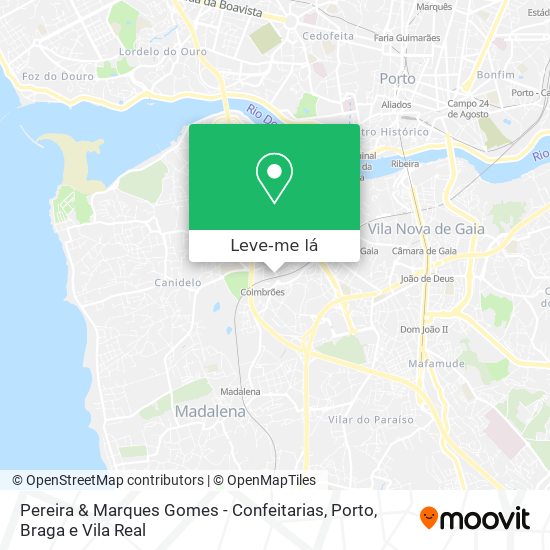 Pereira & Marques Gomes - Confeitarias mapa