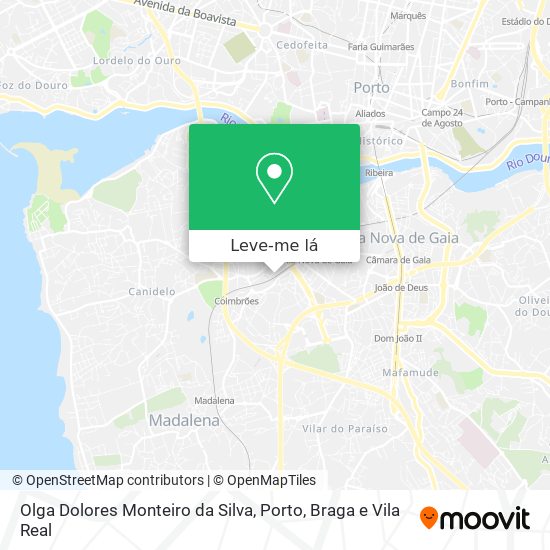 Olga Dolores Monteiro da Silva mapa