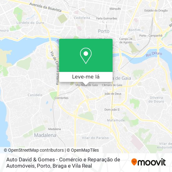 Auto David & Gomes - Comércio e Reparação de Automóveis mapa