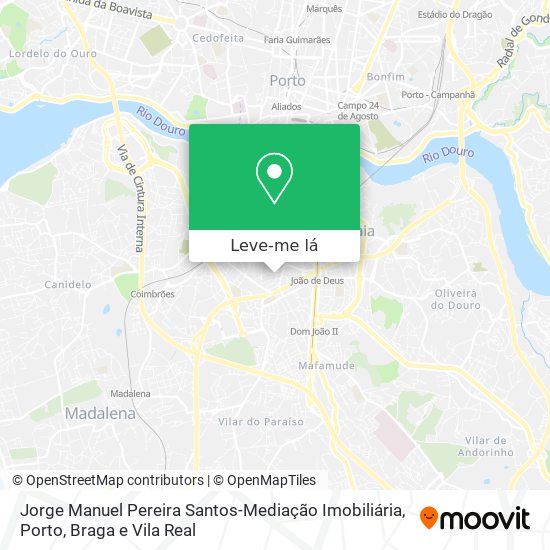 Jorge Manuel Pereira Santos-Mediação Imobiliária mapa