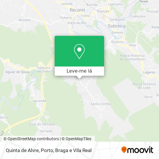 Quinta de Alvre mapa