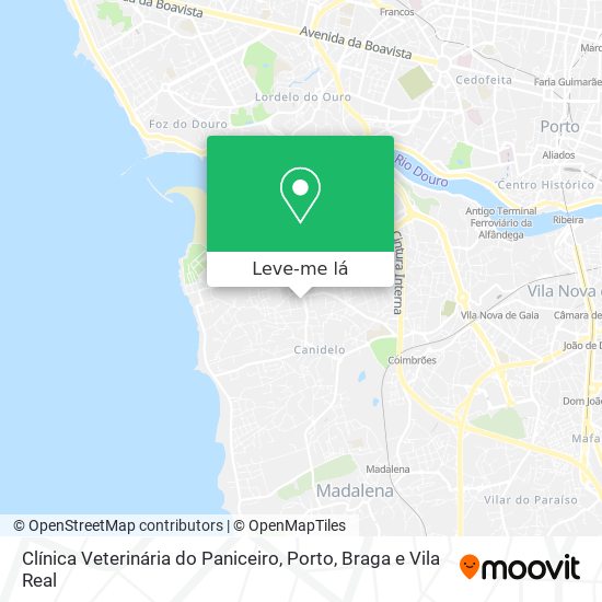 Clínica Veterinária do Paniceiro mapa