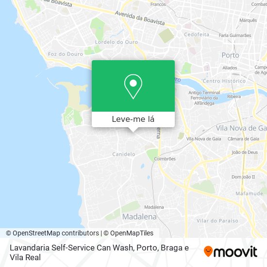 Lavandaria Self-Service Can Wash mapa