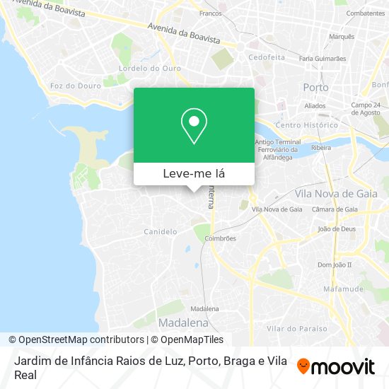 Jardim de Infância Raios de Luz mapa