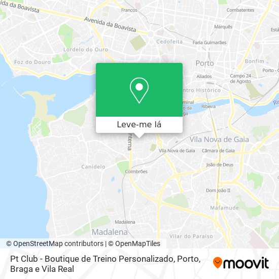 Pt Club - Boutique de Treino Personalizado mapa