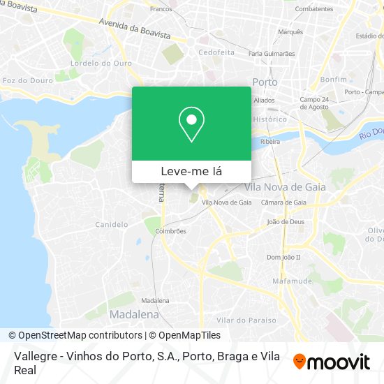 Vallegre - Vinhos do Porto, S.A. mapa