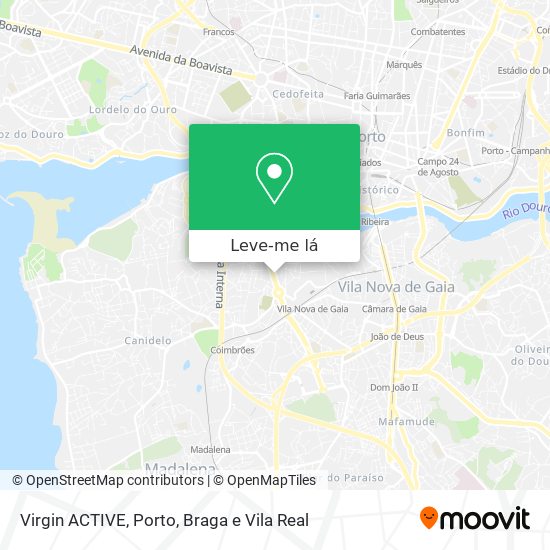 Virgin ACTIVE mapa