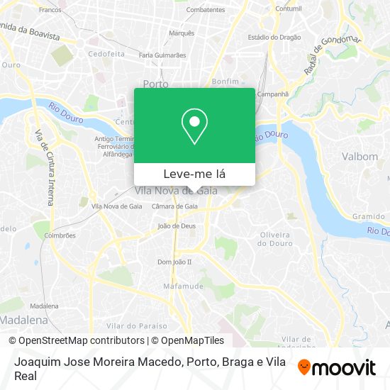 Joaquim Jose Moreira Macedo mapa