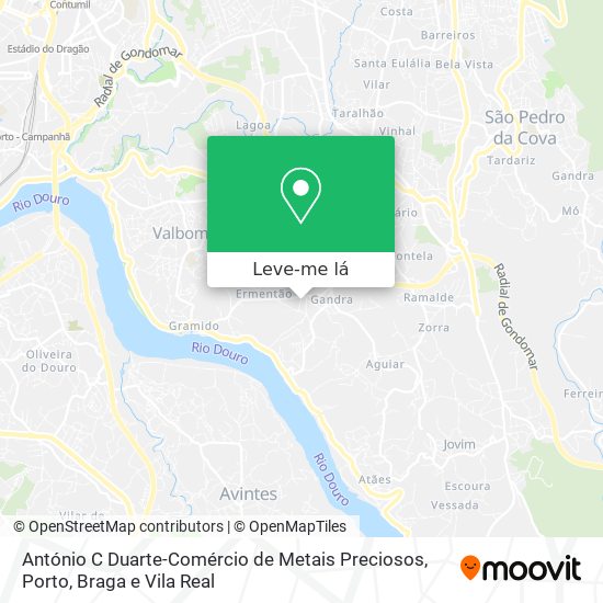 António C Duarte-Comércio de Metais Preciosos mapa