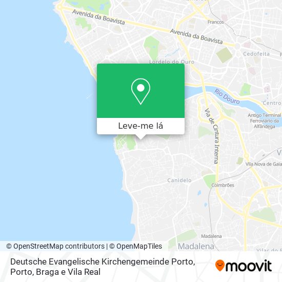 Deutsche Evangelische Kirchengemeinde Porto mapa