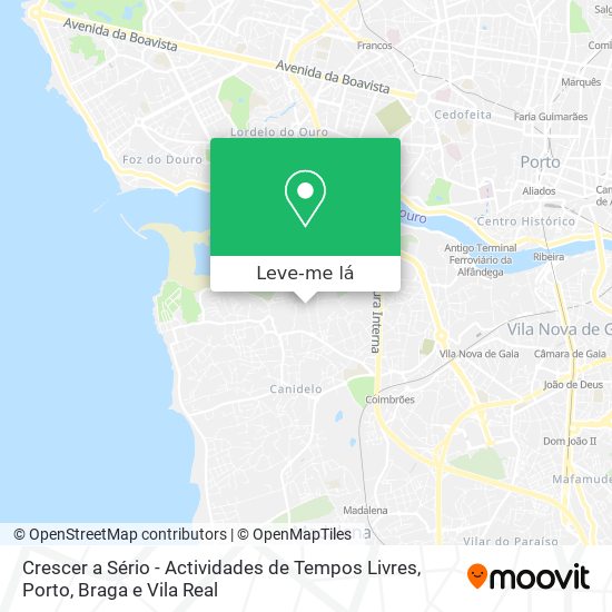 Crescer a Sério - Actividades de Tempos Livres mapa