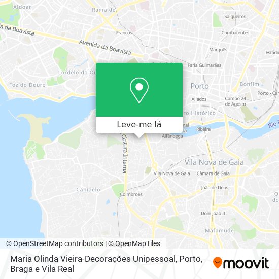 Maria Olinda Vieira-Decorações Unipessoal mapa