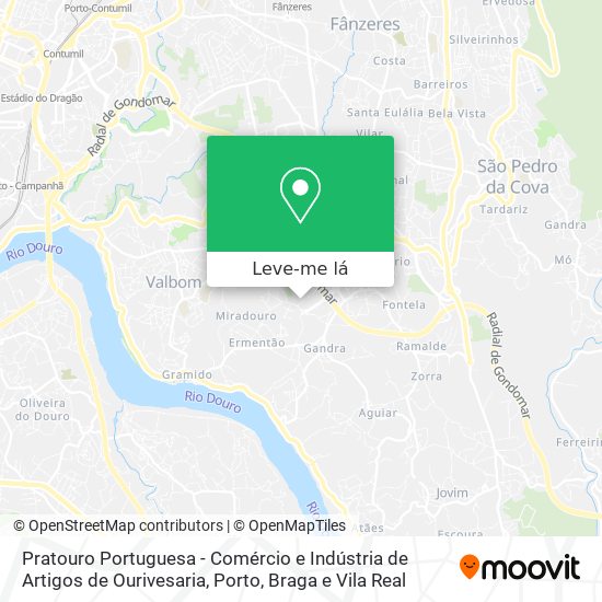 Pratouro Portuguesa - Comércio e Indústria de Artigos de Ourivesaria mapa