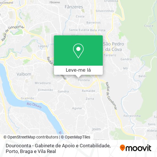 Douroconta - Gabinete de Apoio e Contabilidade mapa